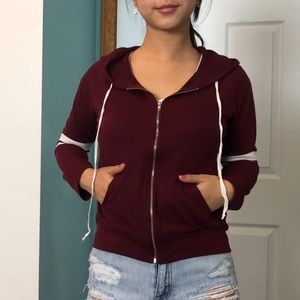 Sporty Zip-up Hoodie
